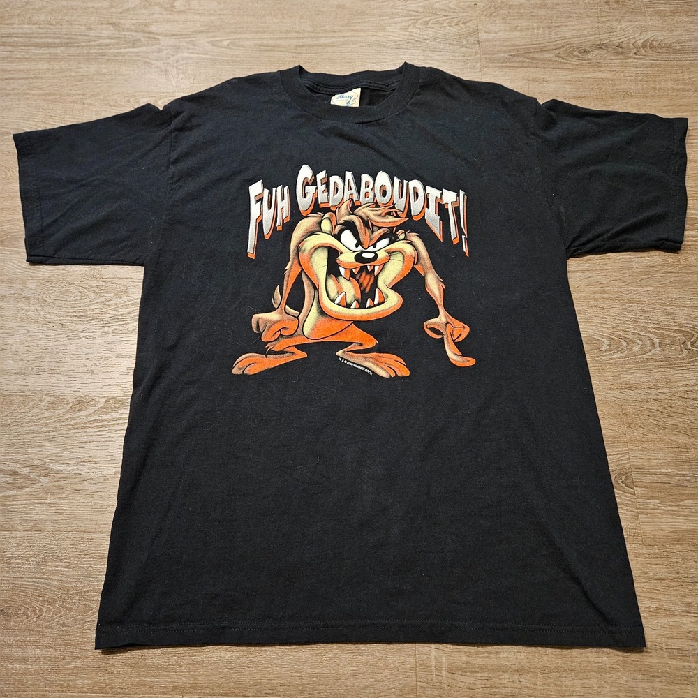 Vintage 2000 Taz Tasmanian Devil T Shirt Large Fuh Gedaboudit Warner Bros